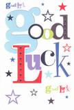 Vividly designed with encouragement at its core, this cheerful good luck card channels the spirited energy of Bethnal Green, where culture and community flourish from Brick Lane to Cambridge Heath. The words 'Good Luck' are playfully arranged in an enticing spectrum: oversized pastel blue letters intertwine with passionate reds and grounded moss greens, while rich purples add a thoughtful touch. Sprightly stars in hues of navy, lilac, lemon-lime, and sky blue scatter joyously across a snow-white background, hinting at limitless possibilities-like the twinkling city lights as dusk falls over Bethnal Green. The card's surface is smooth and crisp, echoing the tactile elegance of fine florist stationery. Given at the threshold of a new adventure-perhaps a local art exhibition, big interview, or school milestone-it delivers more than encouragement; it's a tangible reminder of the genuine belief and vibrant optimism that is woven through Bethnal Green's diverse neighborhoods.
